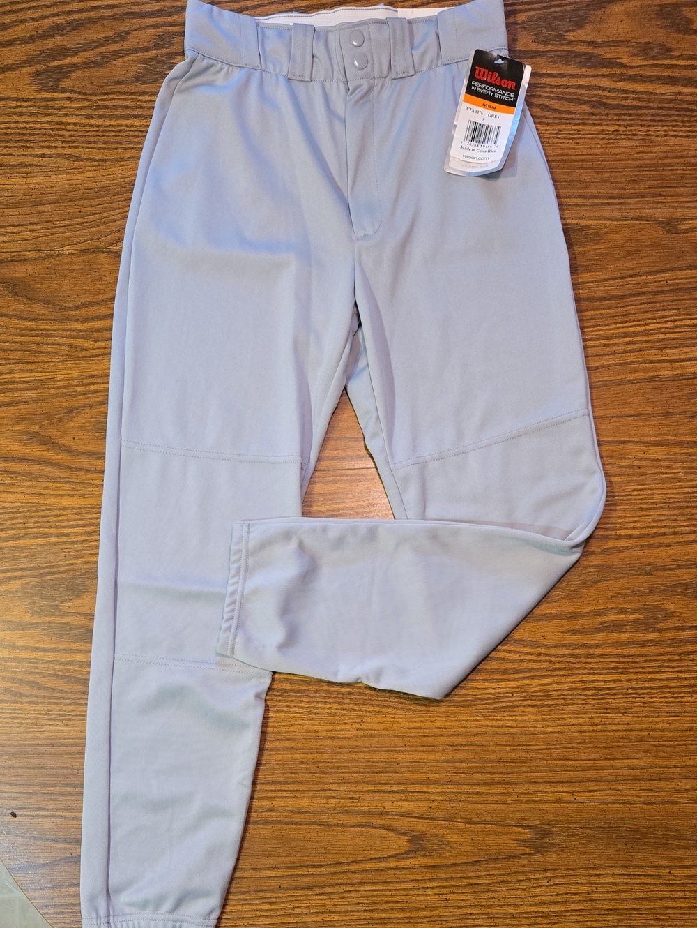 Wilson Light Gray Baseball Pants with Belt Loops